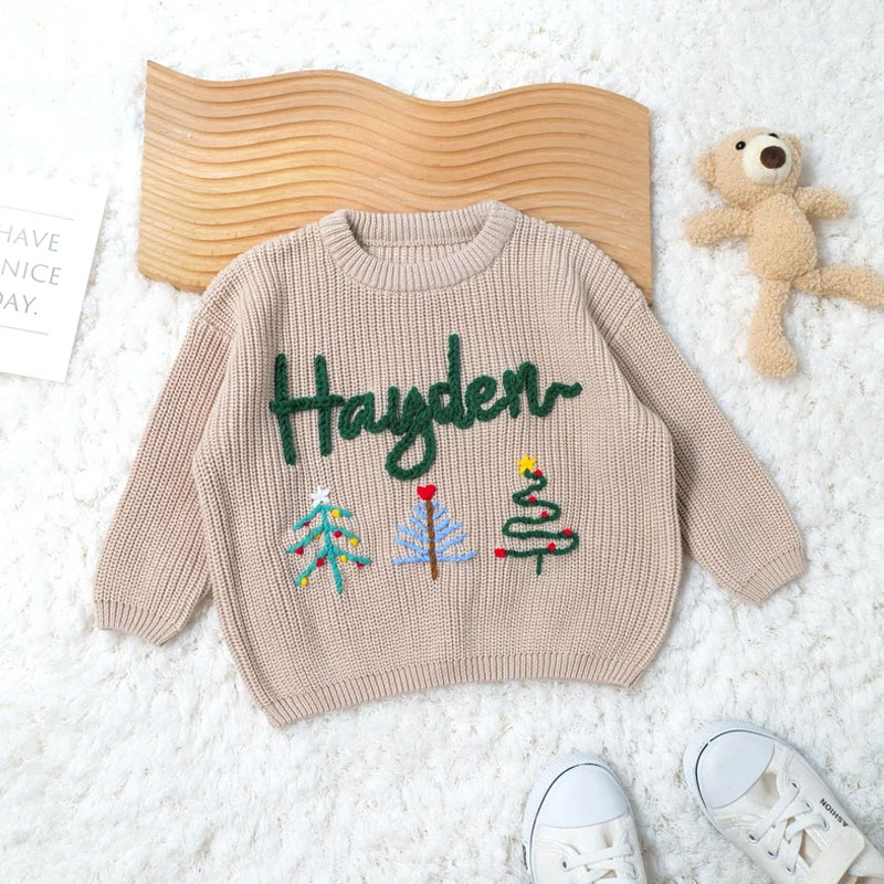 Personalized Christmas Baby Toddler Sweater Holiday Sweater