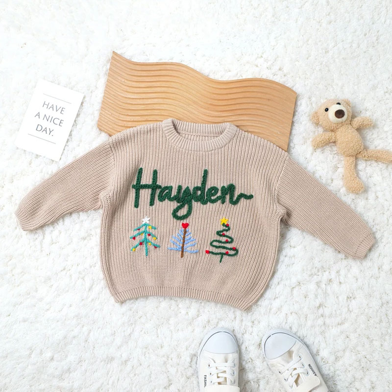 Personalized Christmas Baby Toddler Sweater Holiday Sweater