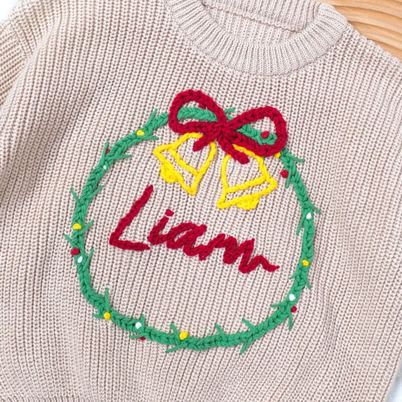 Personalized Christmas Baby Toddler Sweater Holiday Sweater