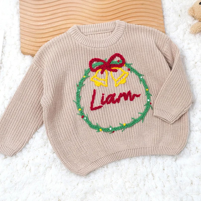 Personalized Christmas Baby Toddler Sweater Holiday Sweater