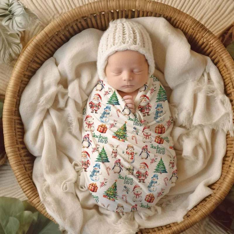Personalized Christmas Blanket Santa Blanket