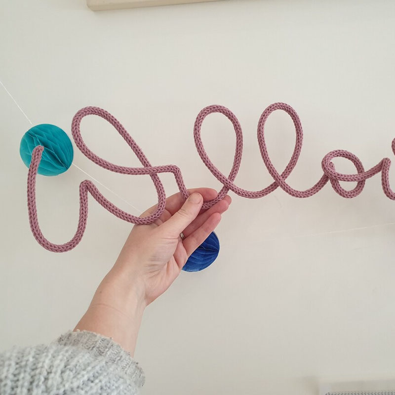 Personalized Cotton Nursery Name Tags