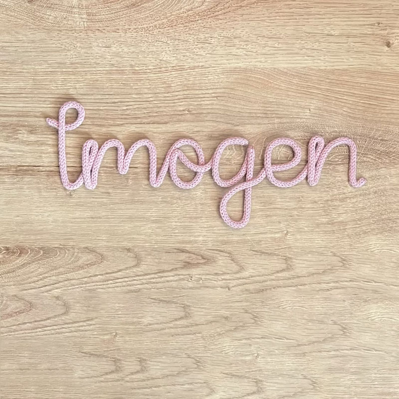 Personalized Cotton Nursery Name Tags
