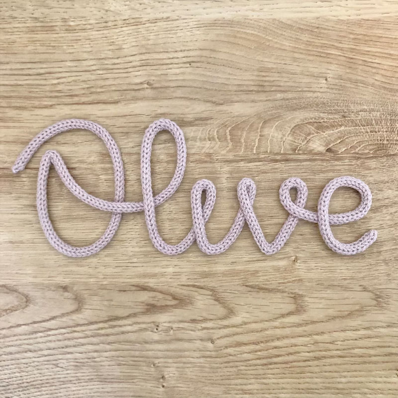 Personalized Cotton Nursery Name Tags