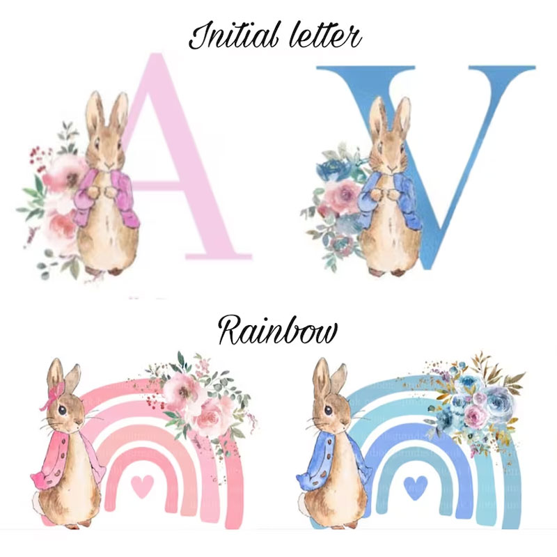 Personalized Custom Toy plush newborn Bunny Rabbit