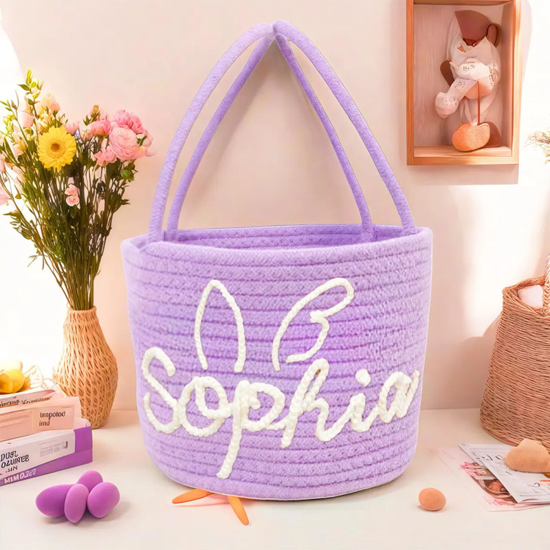 Personalized Easter Basket With Baby Name