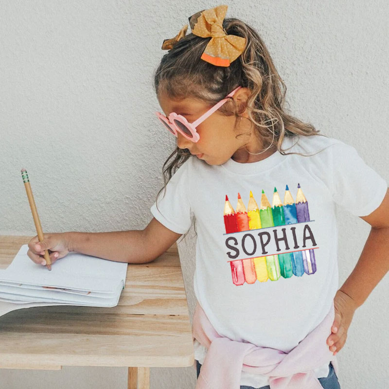 Personalized First Day Of School Kids Shirt