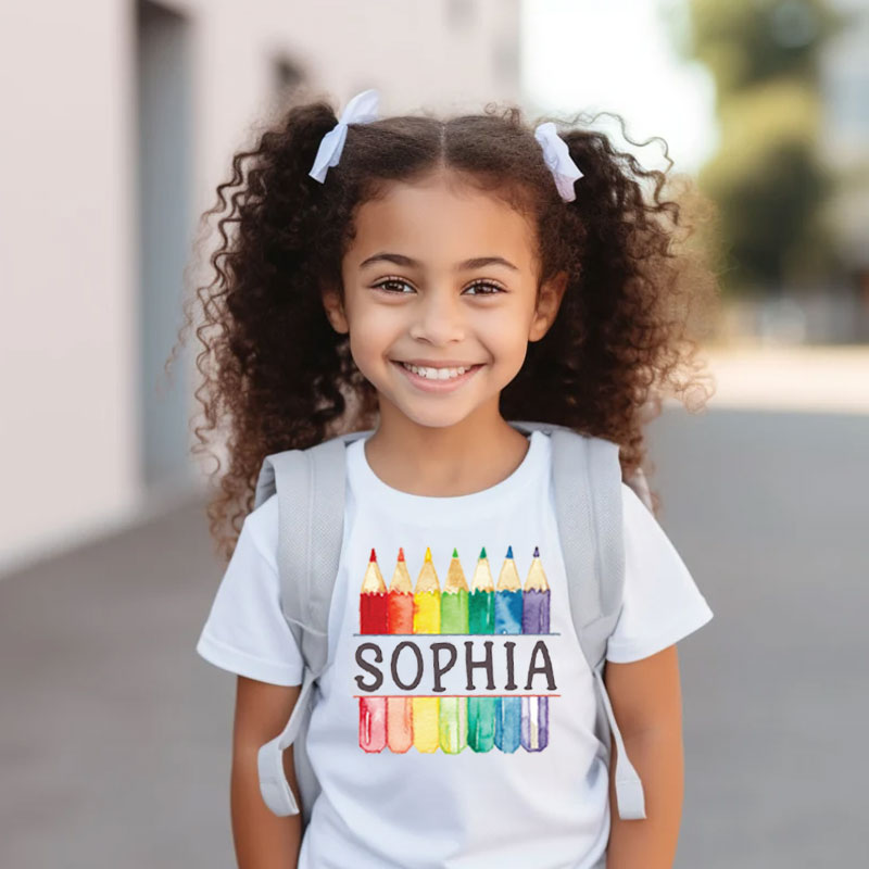 Personalized First Day Of School Kids Shirt
