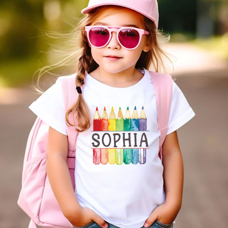 Personalized First Day Of School Kids Shirt