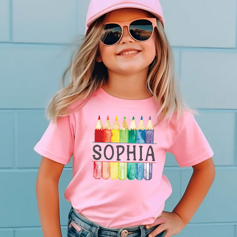 Personalized First Day Of School Kids Shirt