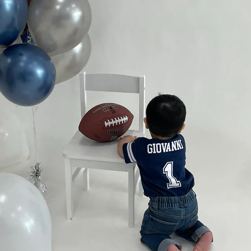 Personalized Football Team And Name Jersey Outfit Set