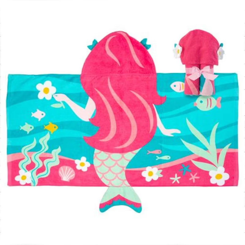 Personalized Hooded Towel Monogram Kids Beach Towels
