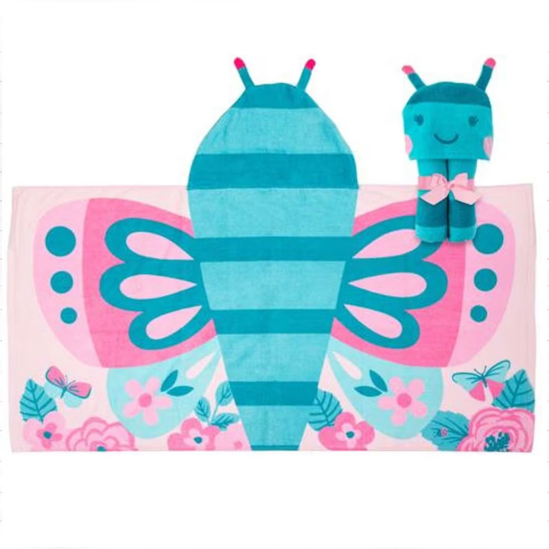 Personalized Hooded Towel Monogram Kids Beach Towels