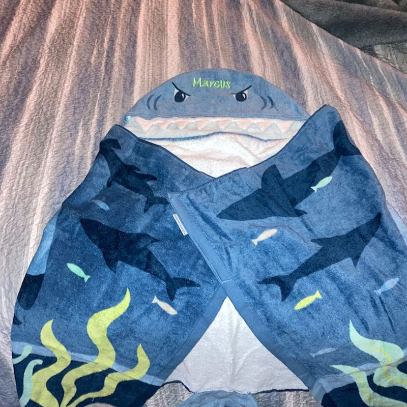 Personalized Hooded Towel Monogram Kids Beach Towels