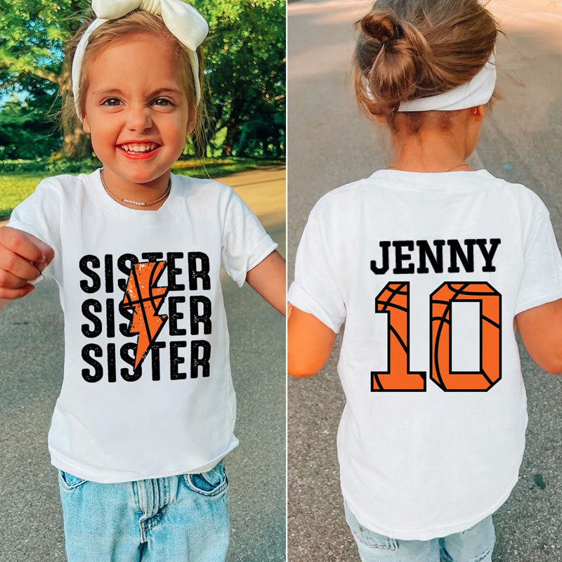 Personalized Kids T-shirt Baseball Soccer Brother Game Day Sister