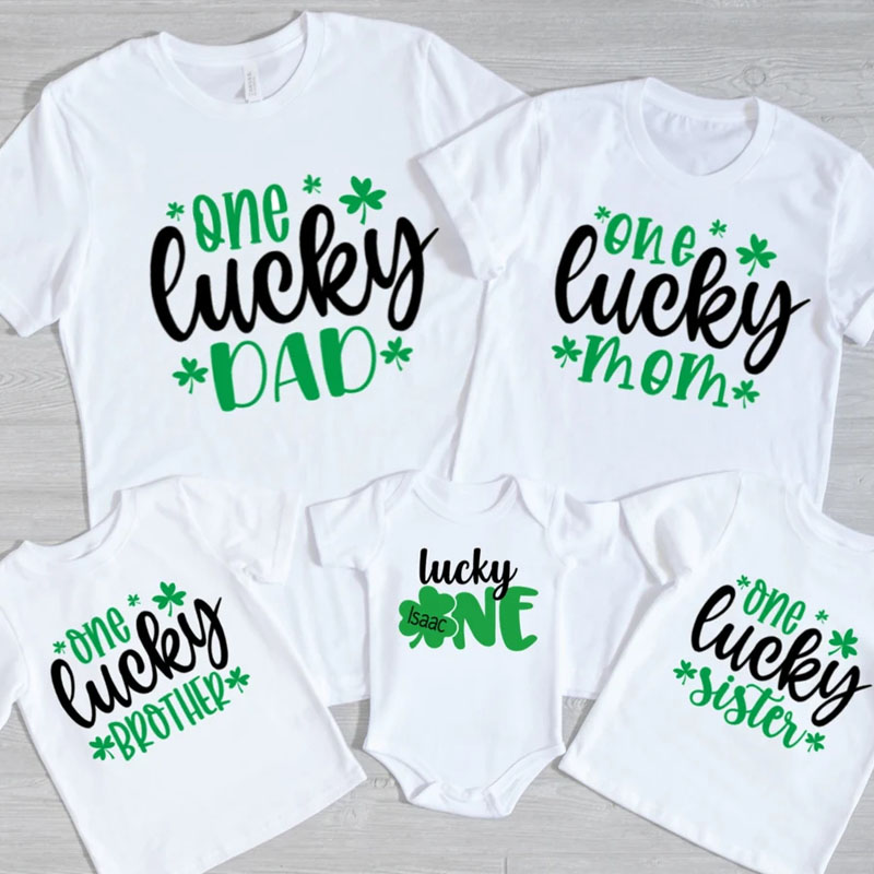 Personalized Lucky One Birthday Baby Onesie