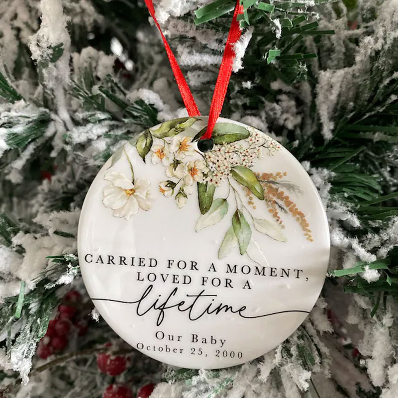 Personalized Miscarriage Ornament Baby Memorial Gift