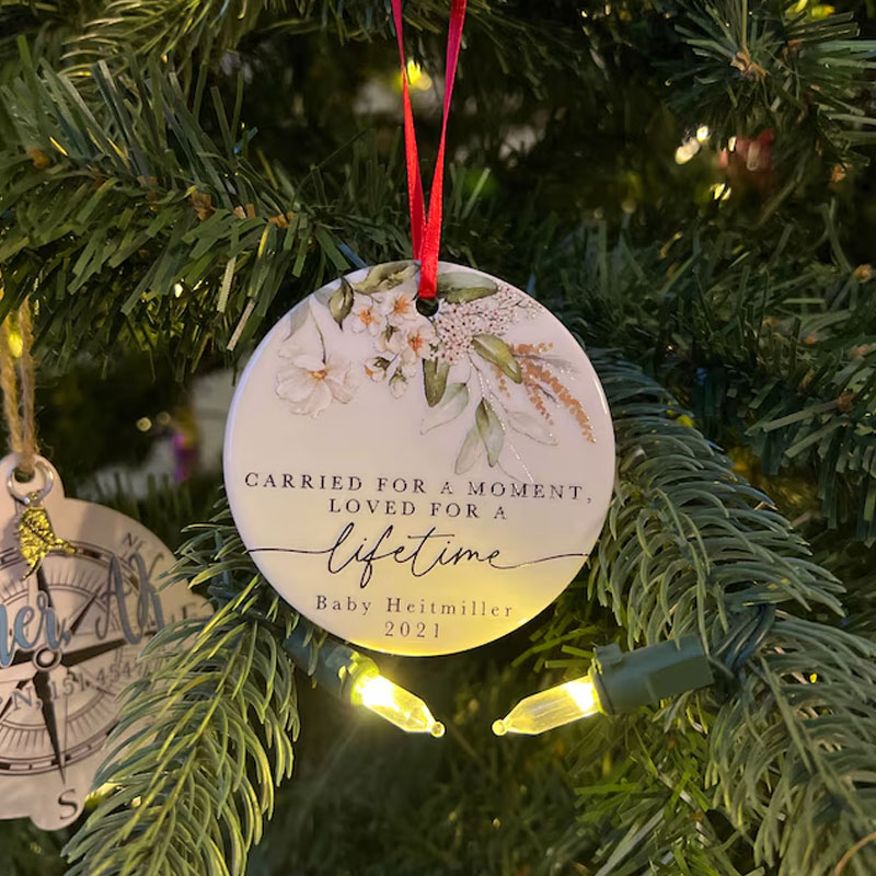 Personalized Miscarriage Ornament Baby Memorial Gift
