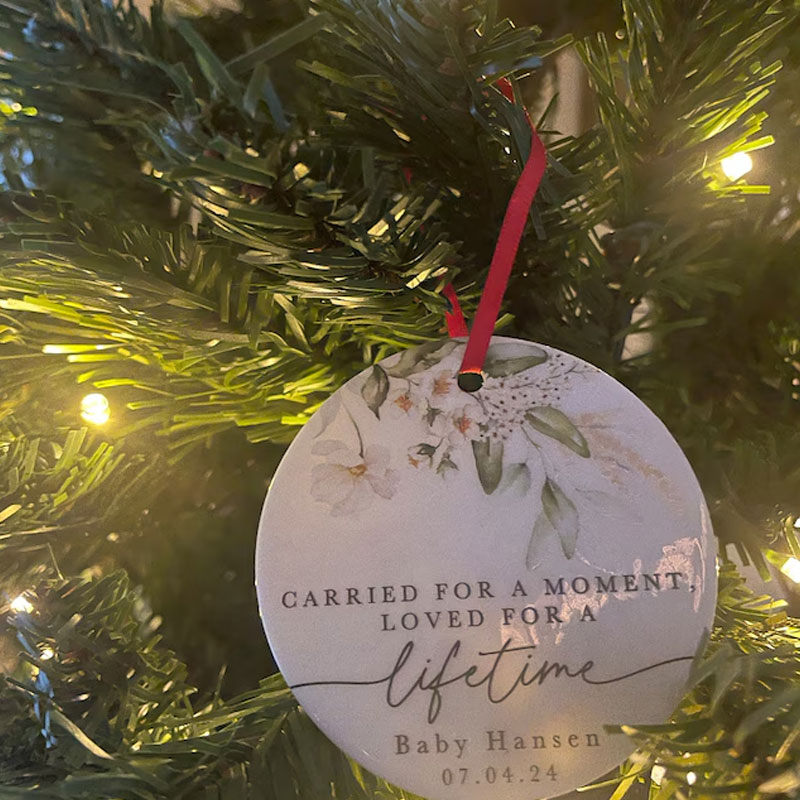 Personalized Miscarriage Ornament Baby Memorial Gift