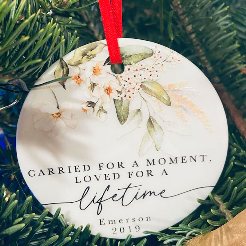 Personalized Miscarriage Ornament Baby Memorial Gift