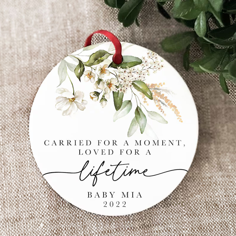 Personalized Miscarriage Ornament Baby Memorial Gift