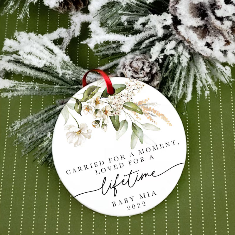 Personalized Miscarriage Ornament Baby Memorial Gift