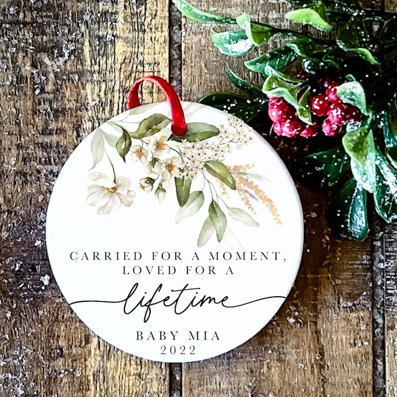 Personalized Miscarriage Ornament Baby Memorial Gift