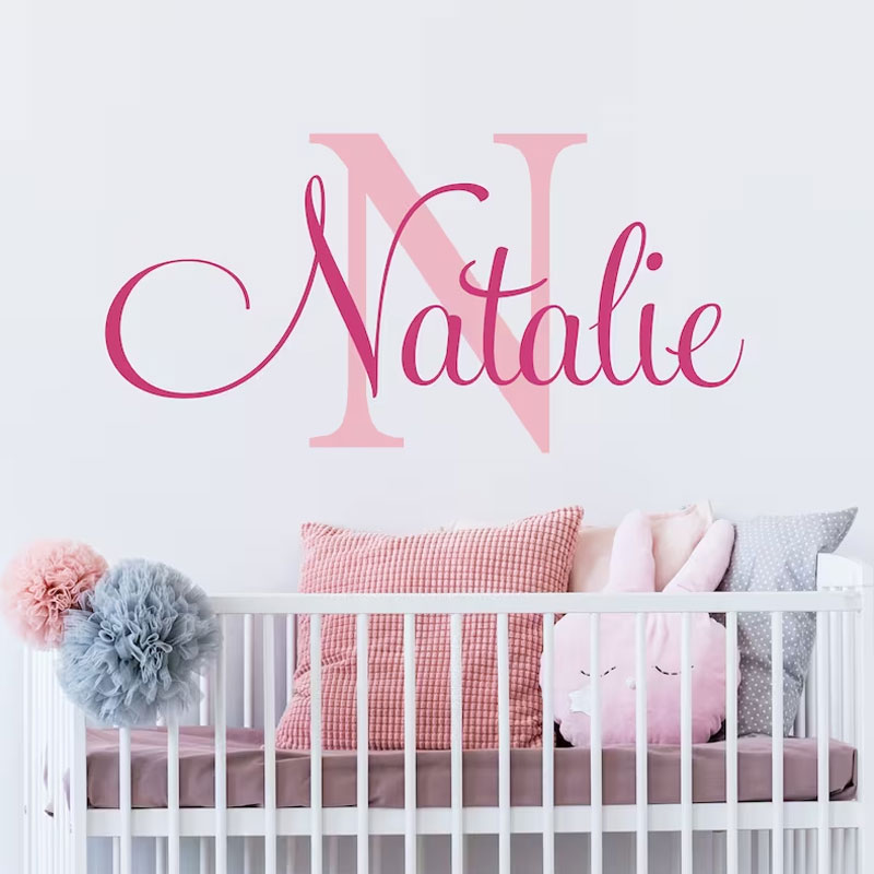 Personalized Name Wall Decal Nursery Wall Decal