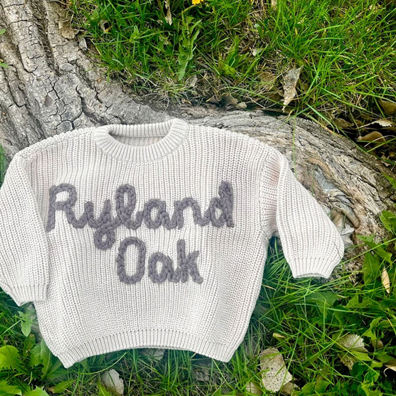 Personalized Oversized Name Kids Sweater