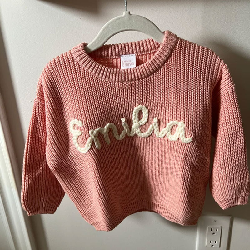 Personalized Oversized Name Kids Sweater