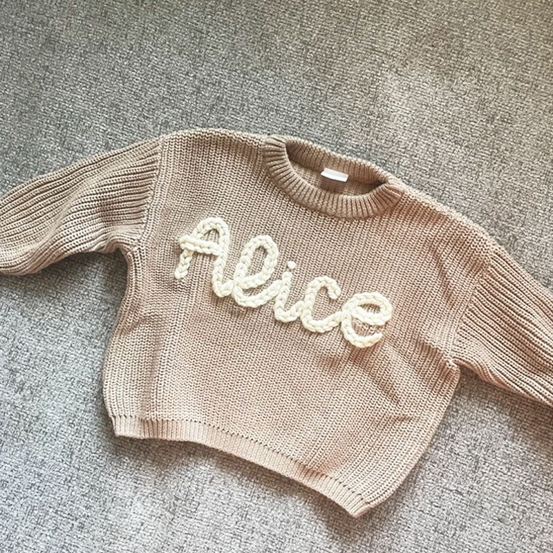 Personalized Oversized Name Kids Sweater