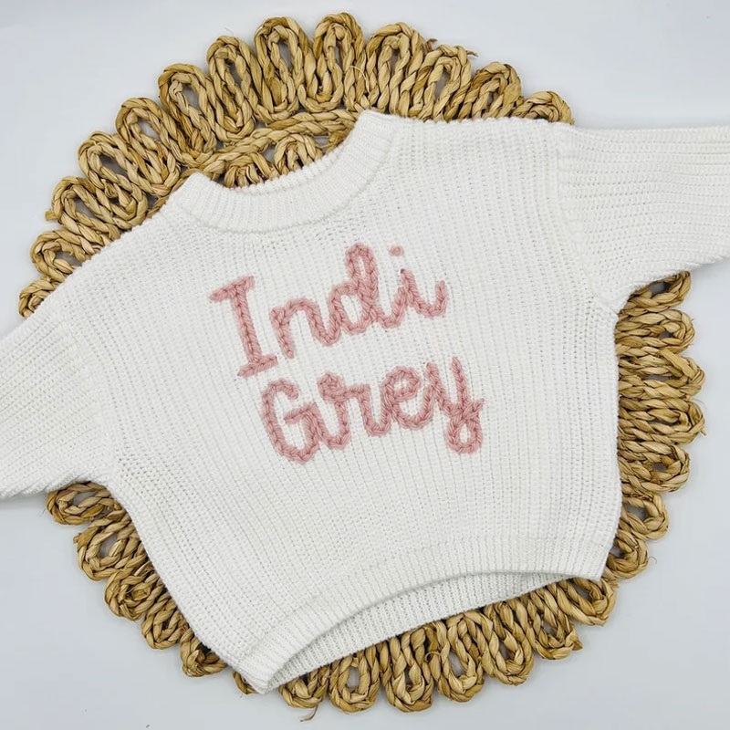 Personalized Oversized Name Kids Sweater