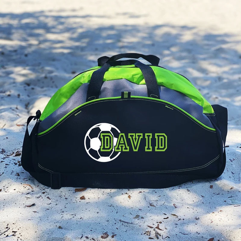 Personalized Soccer Player Duffle Bag