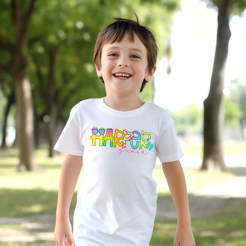 Personalized Summer Kids Shirt Pool Party Shirt