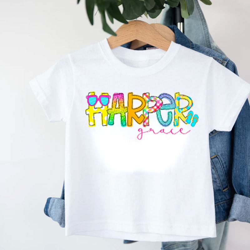 Personalized Summer Kids Shirt Pool Party Shirt