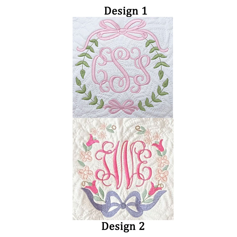 Personalized baby blanket Embroidered baby quilt blanket