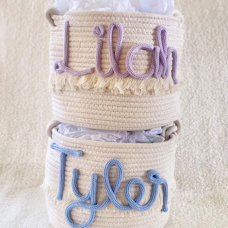 Personalized baby shower gift basket custom diaper basket