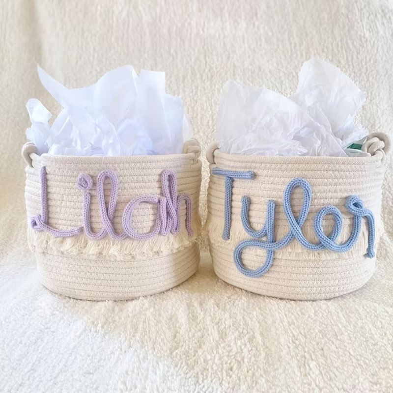 Personalized baby shower gift basket custom diaper basket