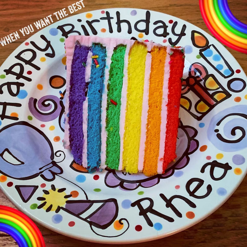 Personalized birthday party plate for a girl or boy