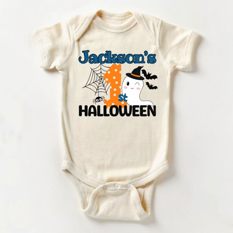 Personalized first Halloween bodysuit
