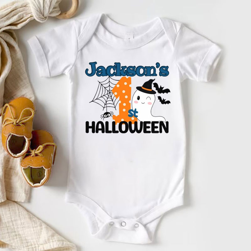 Personalized first Halloween bodysuit