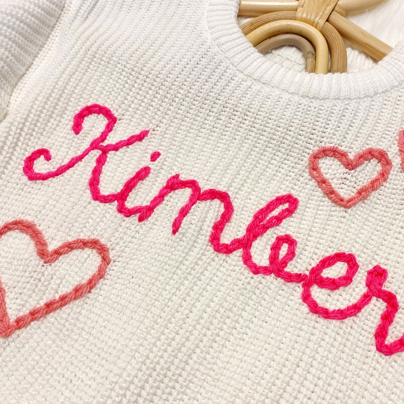 Pink Sweet Hearts Baby Girls Valentine's Day Sweater