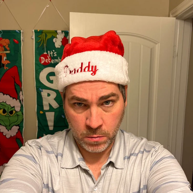 Plush Velvet Personalized Santa Hat