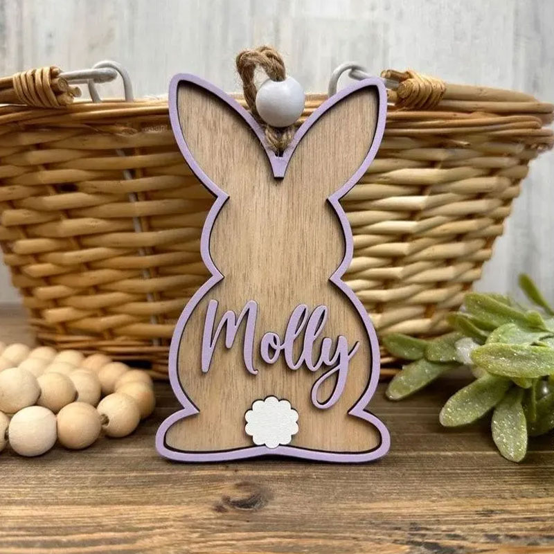 Custom 3D Easter Bunny Name Tag