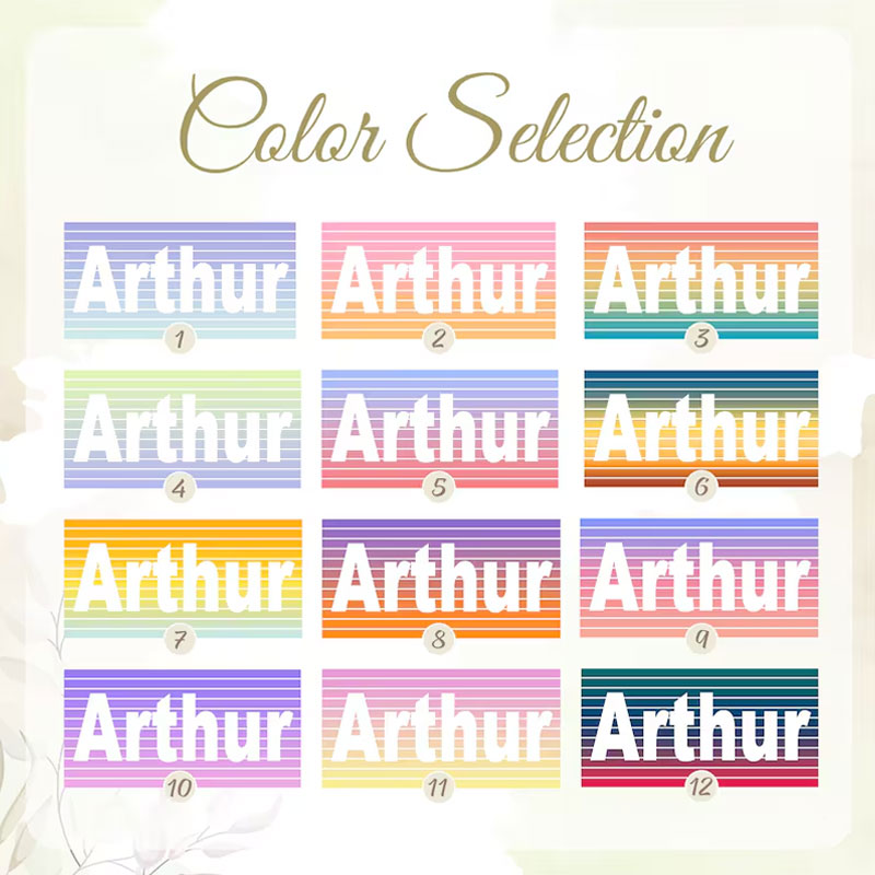 Retro Line Custom Beach Towel With Name