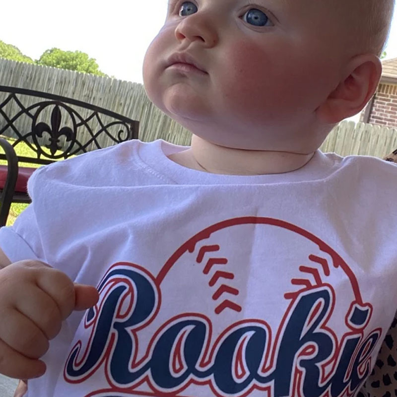 Rookie of the year boys baseball birthday Tshirt