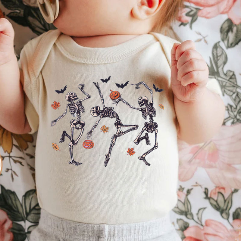 Skeleton Halloween Baby Bodysuit