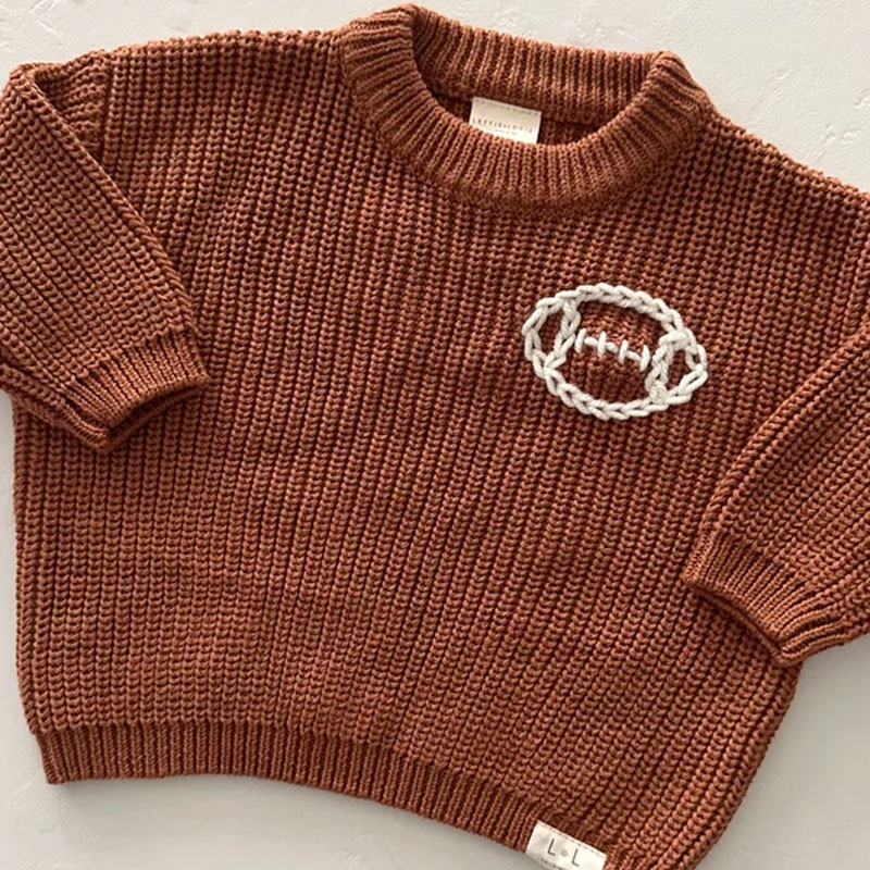 Sports Custom Embroidered Sweater Kids Sweaters