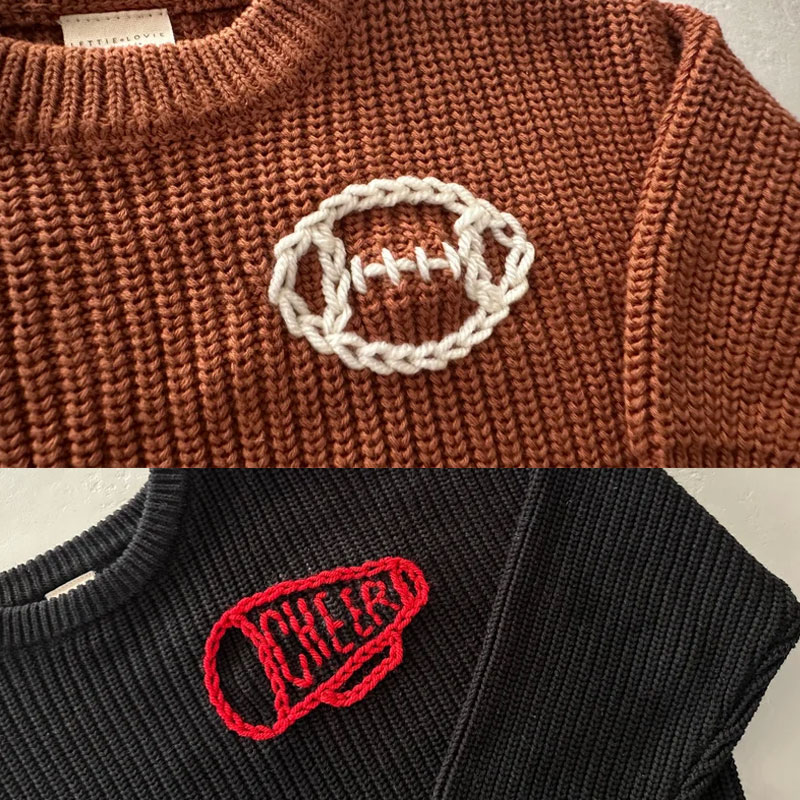 Sports Custom Embroidered Sweater Kids Sweaters