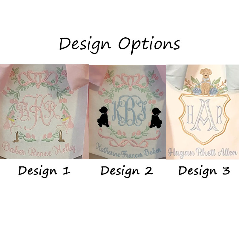 Stork Baby Banner with bows Girl Baby Banner